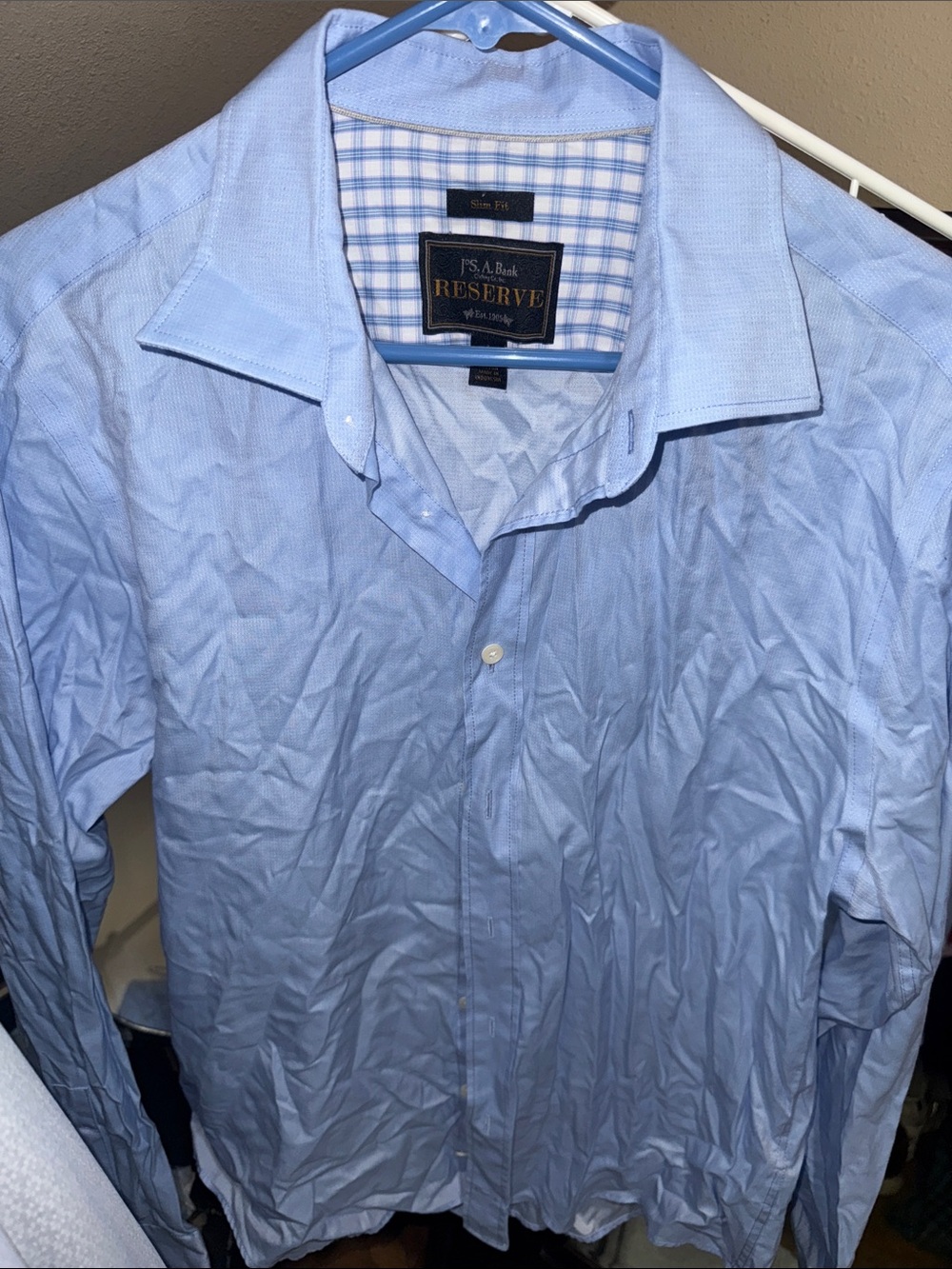 Jos. A. Bank Light Blue Reserve Dress Shirt